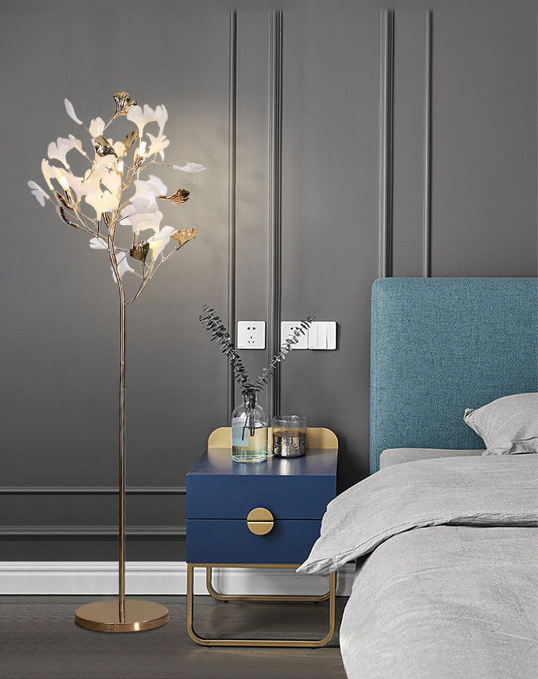 Bremgarten | Creative Ginkgo Leaves Shaped LED Floor Lamp, Metal