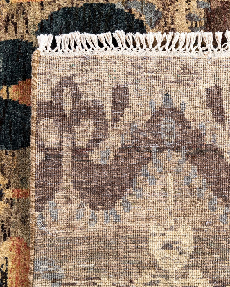 Ikat One-of-a-Kind Handmade Area Rug Brown, 7' 10" x 10' 1"