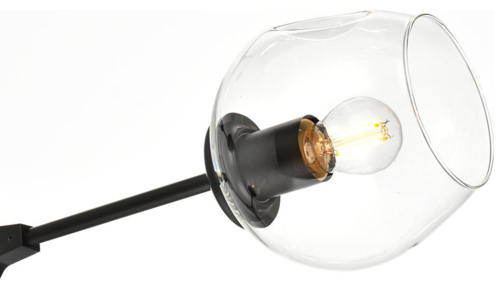 Cavoli 8 Light Chandelier, Black