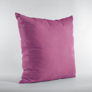 Pink Solid Shiny Velvet Luxury Throw Pillow, Double sided 22"x22"