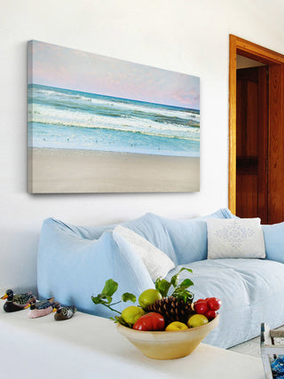 "Summer Beach" Painting Print on Wrapped Canvas
