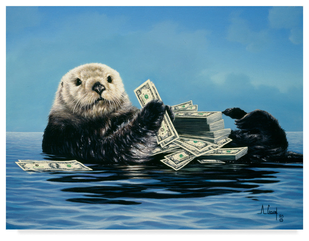 "Rich Otter 1" by Anthony Casay, Canvas Art, 24"x18"