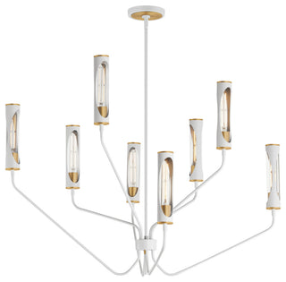 Maxim 16178 Regent 6 Light 40"W LED Abstract Chandelier - Light French Gray /