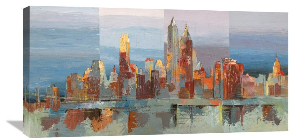 New York astratta, 36"x18"