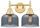 Innovations 447-2W-SG-G73 2-Light Bath Vanity Light, Satin Gold