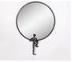 Metal, 24", Mirror With Man Deco, Black