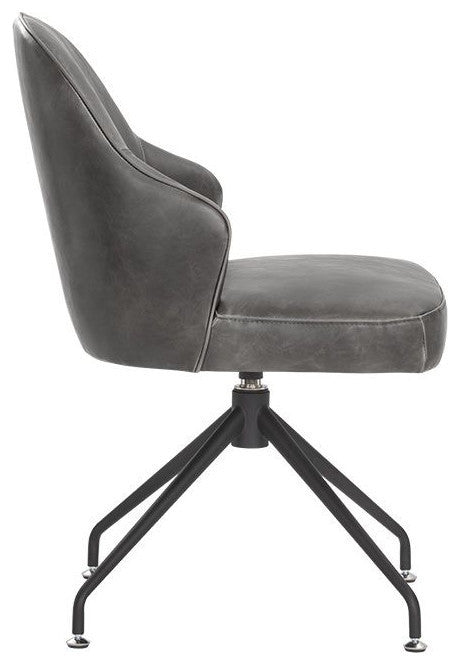 Bretta Swivel Dining Chair, Overcast Gray