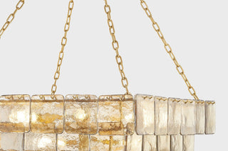 Corbett Lighting 449-35 Regal 17 Light 36"W Waterfall Chandelier - Vintage Gold