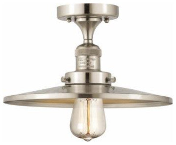 Innovations Lighting 517-1CH-SN-MFR-SN-12 1 Light 12" Semi-Flush Mount