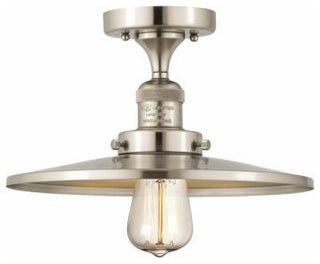 Innovations Lighting 517-1CH-SN-MFR-SN-12 1 Light 12" Semi-Flush Mount