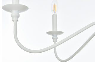 Living District Rohan 42" Chandelier in White