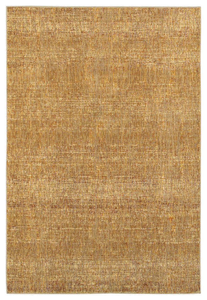 Oriental Weavers Atlas Collection Gold/ Yellow Solid Indoor Area Rug 10'X13'2"