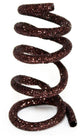 30'' Enchanted Forest Brown Glitter Wired Christmas Tube Garland
