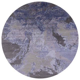 Ahgly Company Indoor Round Mid-Century Modern Area Rugs, 6' Round