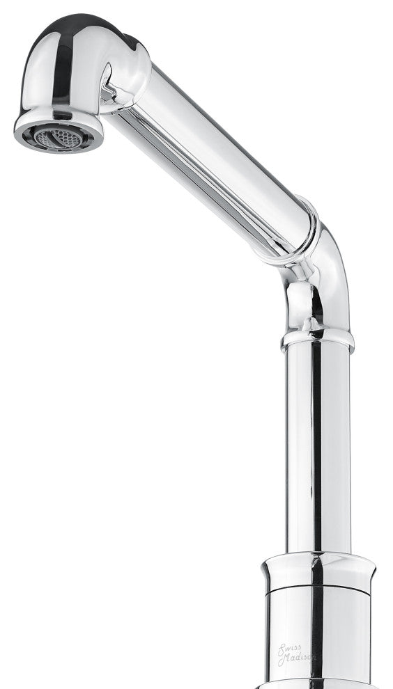 Avallon 8" Widespread, Sleek Handle, Bathroom Faucet, Chrome