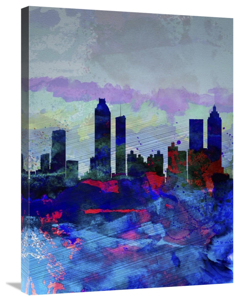 "Atlanta Watercolor Skyline" Fine Art Print