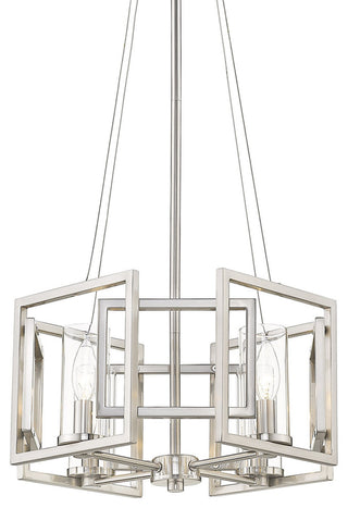 Golden Lighting 6068-SF Marco 4 Light 16"W Semi-Flush Ceiling - Pewter