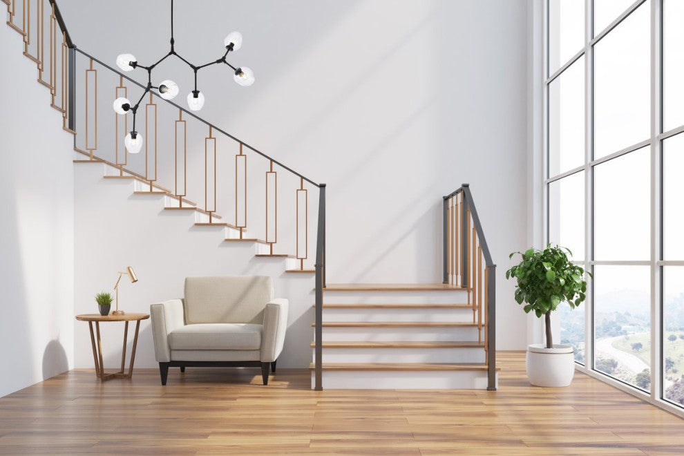 Cerys 7-Light Black Chandelier