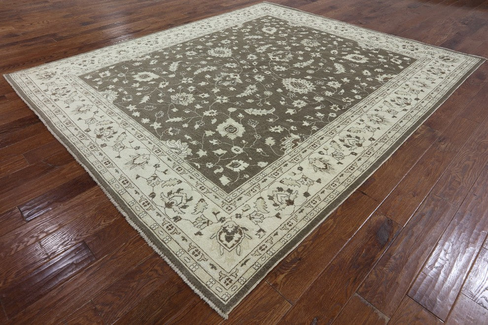 Oriental Oushak Style Peshawar Quality Area Rug 8'x10', P2589