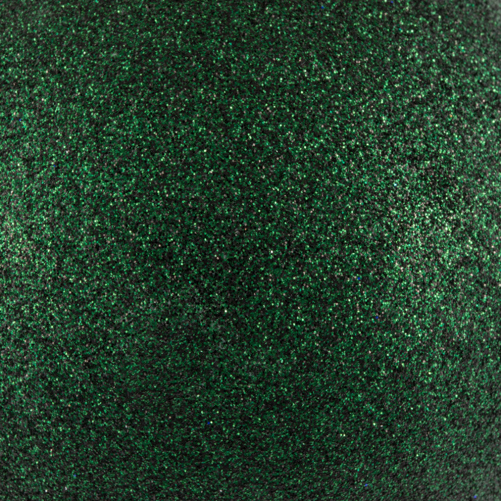 Vickerman 4" Midnight Green Glitter Ball Ornament, 6 per Bag