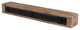 Solid Beam Fireplace Mantel Shelf, Aged Oak, 60"