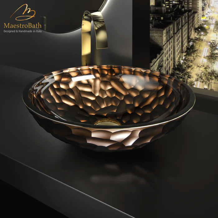 Emma Luxury Vessel Sink, Bronze