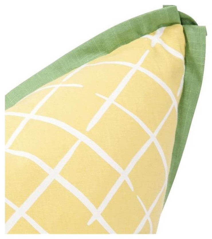 Howard Elliott Madcap Cottage Cove End Daffodil 24" x 24" Pillow - Down Insert