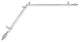 Vinci 13/16" Corner Window Curtain Rod, Satin Nickel, 66-120"