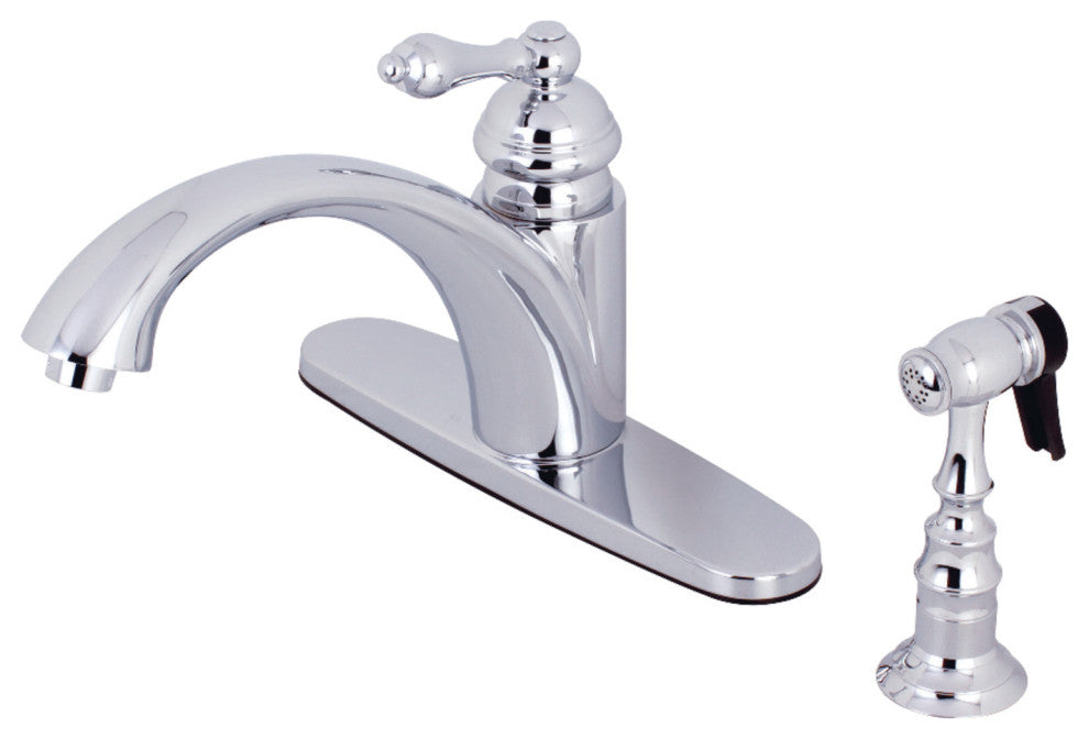 Kingston Brass Single-Handle Kitchen Faucet, Polished Chrome
