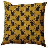 20" x 20" Spooky Cats Decorative Throw Pillow, Autumn Gold