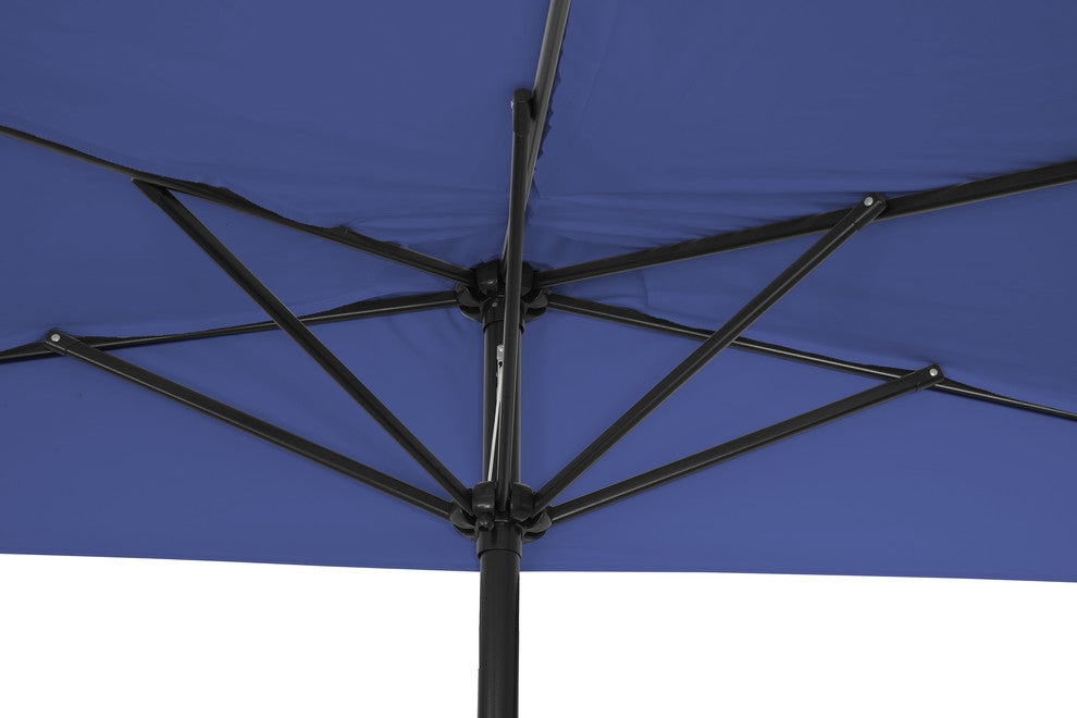 Patio Half Umbrella, 9', Blue