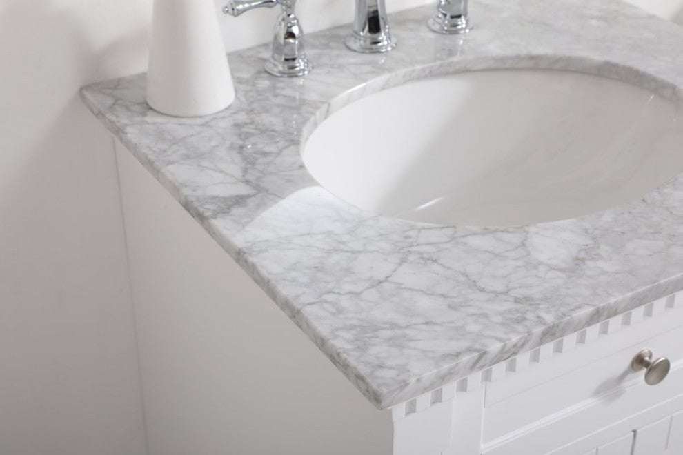 Home Living 24" Single Bathroom Vanity, White