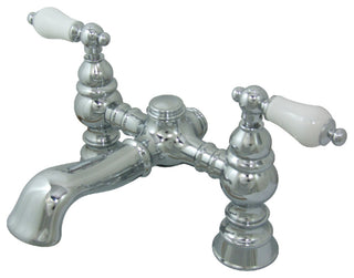 Kingston Brass 7" Deck Mount Tub Faucet, Polished Chrome
