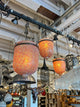 Orange Mosaic Bucket Pendant, Medium
