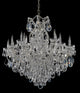 Crystorama Maria Theresa 19-Light Clear Italian Crystal Chrome Chandelier, Polished Chrome, Swarovski Strass Crystal