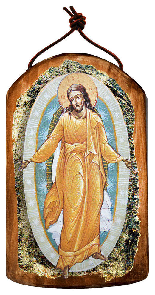 Icon Resurrection Wooden Ornament