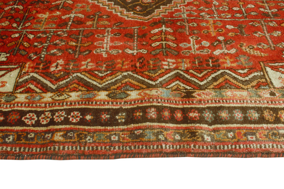 Fine Vintage Distressed Beverley Red/Charcoal Rug, 5'0x7'5