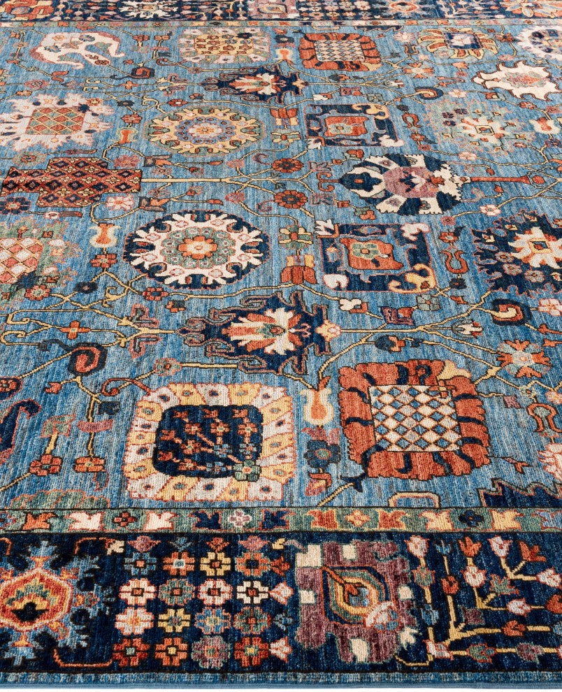 Serapi One-of-a-Kind Hand-Knotted Area Rug Light Blue, 8'0" x 9'8"