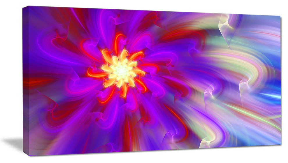 Beautiful Purple Flower Petals, Floral Canvas Art Print, 40x20