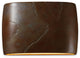 Ambiance ADA Outdoor Large Ceramic Wide Oval Wall Sconce, Tierra Red Slate, LED