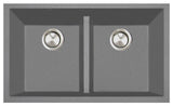 Nantucket Sinks PR5050-LDTI Low Divide 50/50 Double Bowl Undermount Granite Com