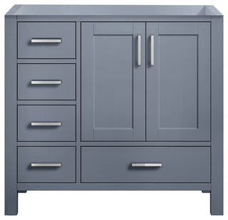 Jacques Modern Dark Grey 36" Vanity Cabinet Only - Right Version
