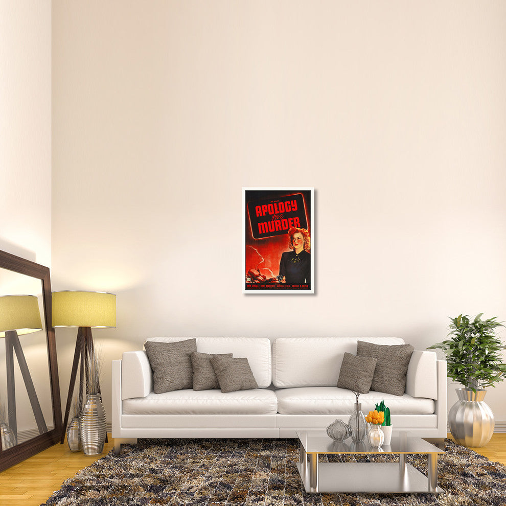 "Apology for Murder" Stretched Canvas Giclee by Hollywood Photo Archive, 24x36"