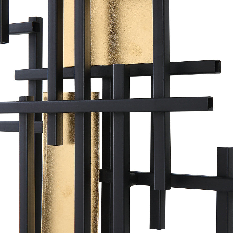 Uttermost Reflection Metal Grid Wall Decor, Set of 2