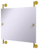Waverly Place Landscape Frameless Rail Mounted Mirror, Polished Brass