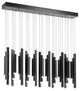 Soho Rectangular Pendant Cluster, Black