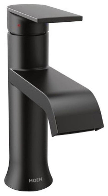 Moen 1.2 GPM Single Handle One-Handle High Arc Bathroom Faucet, Matte Black