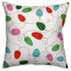 Festive Holiday Lights Throw Pillow, 18"x18"
