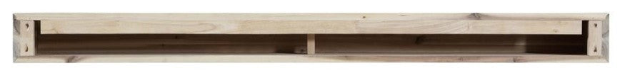 Acacia 48" Shelf Or Mantel With Weathered Gray Finish And Natural Distressing