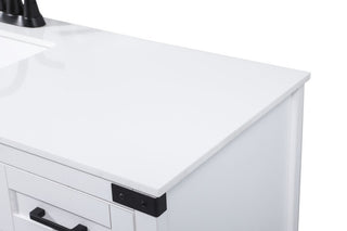 Home Living 19" Farmhouse White-Light Bathroom Vanity